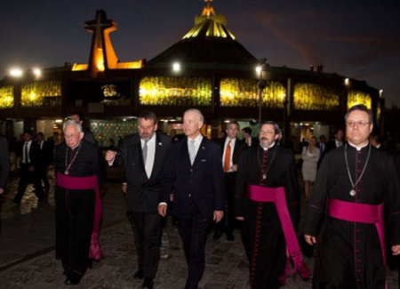  Vice President Joe Biden visits the Basilica of Our Lady of Guadalupe, in Mexico City, Mexico, March 5, 2012. (Official White House Photo by David Lienemann)