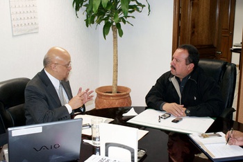 El Secretario de Educación y Cultura, Víctor Zamora Rodríguez se reunió con el Presidente del Colegio de Nutrición y Obesidad en Coahuila, Jesús Ángel Padilla.