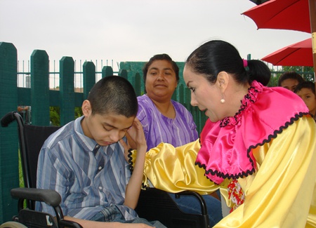 El voluntariado  estatal con sede en Acuña, festeja a los niños que padecen alguna discapacidad