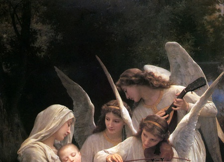  El canto de los ángeles (obra de William Bouguereau (Siglo XIX).