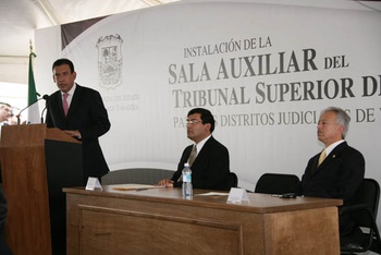 Se instala la sala auxiliar  del tribunal superior de justicia del estado en la región Laguna