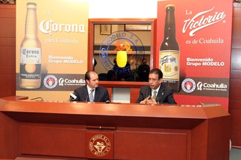 Logra el gobernador Humberto Moreira inversión de mega planta de la cervecería Modelo en Nava
