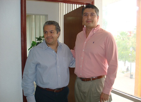 Alcalde Evaristo Lenin y Secretario de Gobierno Armando Luna