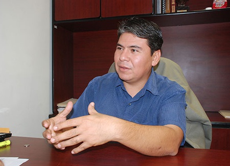 Javier Flores Reyes, director del departamento de ingresos de la tesorería municipal de Monclova.