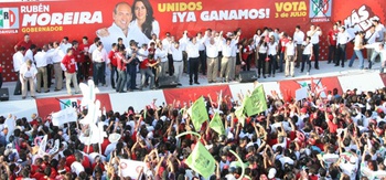 Concluye Rubén Moreira campaña en Torreón