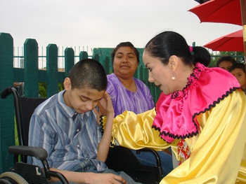 El voluntariado  estatal con sede en Acuña, festeja a los niños que padecen alguna discapacidad