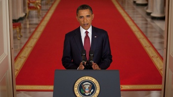 El presidente Barak Obama anuncia muerte de Osama bin Laden