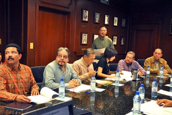 Se reunió en Sala de Cabildo el Comité de Planeación para el Desarrollo Municipal, presidido por el Alcalde Raúl Vela Erhard, con el fin de analizar y validar la propuesta de inversión para el 2009.