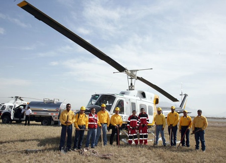 Con el apoyo total del ejecutivo coahuilense, se cuenta en el estado, desde el pasado primero de marzo, con un helicóptero especializado Bell 212 de 10 plazas.