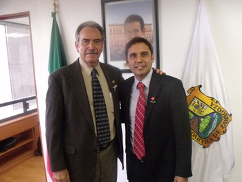Diputado federal Noe Garza y alcalde Antonio Nerio