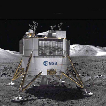 Un aterrizador lunar autónomo capaz de transportar carga y material logístico incrementaría notablemente las oportunidades de exploración de la superficie lunar [Créditos: ESA]