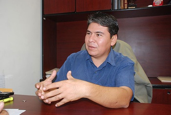 Javier Flores Reyes, director del departamento de ingresos de la tesorería municipal de Monclova.