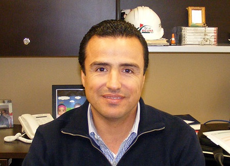 Pablo Mario Cuéllar Medina, titular de obras públicas de Acuña, Coahuila de Zaragoza.