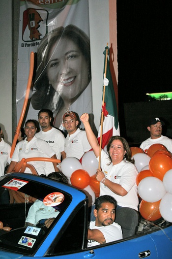 Inicia campaña Marina Lozano, candidata de UDC a la diputación local en el XX distrito