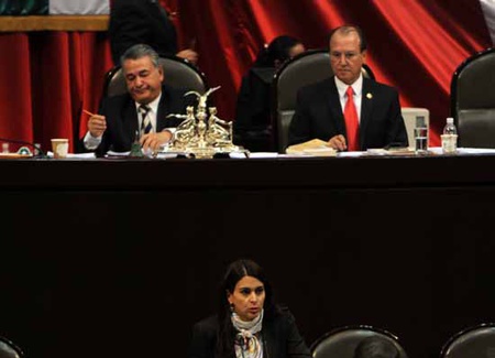 La diputada federal Alma Carolina Viggiano de Moreira.