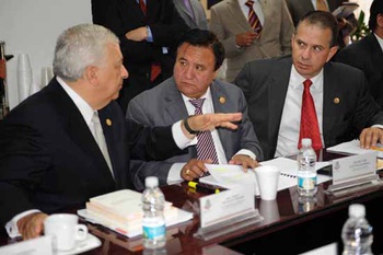 Diputados: Francisco Saracho, Emilio Chuayffet y Héctor Guevara