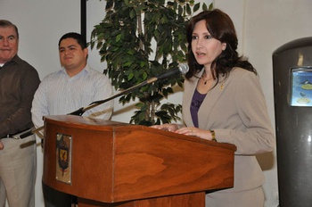 Coordinadora de la Oficina Municipal de Enlace con la Secretaría de Relaciones Exteriores, María Luisa Fernández Pereda