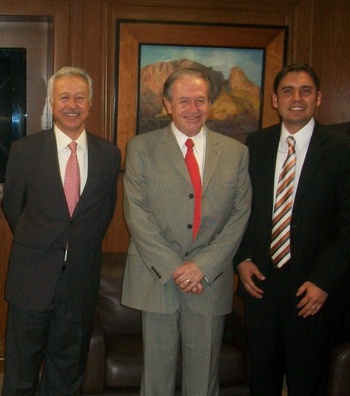 De derech a izquierda: Antonio Nerio, Xavier Garcia de Quevedo y Horacio del Bosque
