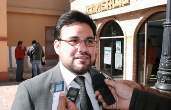 Luis Miguel Saldaña, director de Fomento Económico de Acuña.