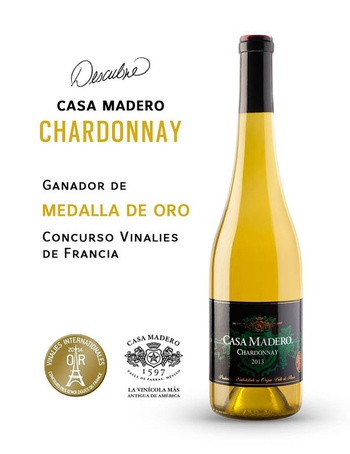 Casa Madero Chardonnay ha sido premiado con medalla de ORO en la prestigiosa competencia Vinalies Internationales de Francia. 