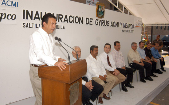 Crece el empleo en Coahuila; el gobernador Humberto Moreira inaugura dos nuevas empresas en Saltillo
