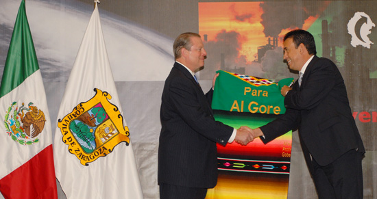 Al Gore destaca el trabajo del gobierno Coahuila en materia ambiental
