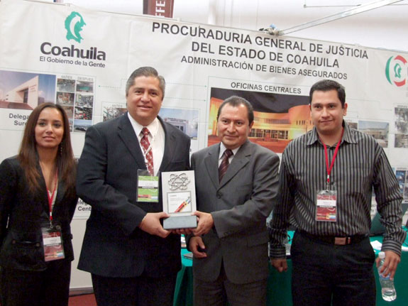 La Procuraduría General de Justicia Del Estado recibió el reconocimiento IMDA 2008