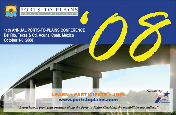 Definen agenda de la onceava conferencia del Ports to Plains