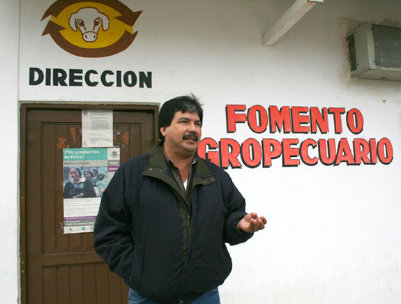 Pedro García, director de Fomento Agropecuario en Acuña