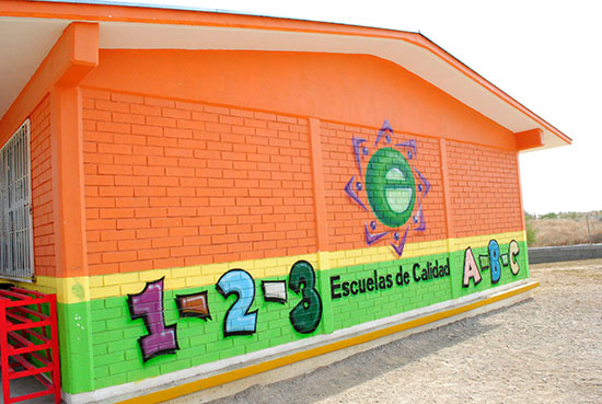 Escuela de preescolar beneficiada por el programa Escuelas de Calidad.