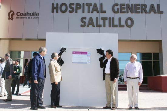 El presidente Calderón y el gobernador Moreira inauguran formalmente el Hospital General de Saltillo 