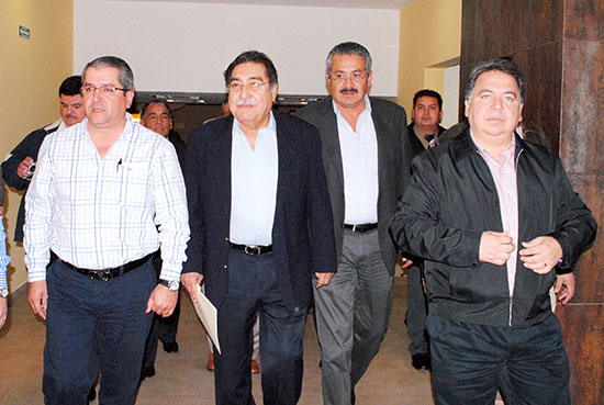 Pablo González González, Miguel Villarreal Múzquiz, Cuauhtemoc Arzola Hernández y Alberto Aguirre Villarreal.