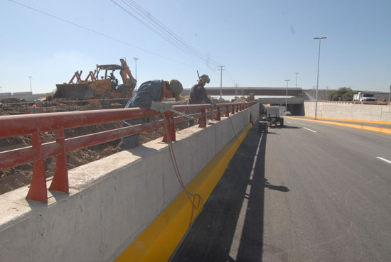 Un avance del 95 por ciento en construcción del paso inferior Villa Florida en Torreón 