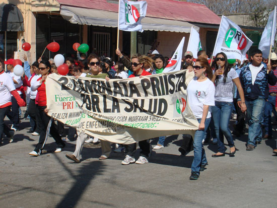Inicia el PRI festejos por 81 aniversario con marcha por la salud 