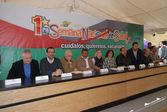 Inicia la señora Vanessa de Moreira la Primera Semana Nacional de Salud en Coahuila