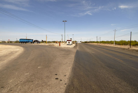 Continúa la construcción del paso a desnivel en la carretera 57 y el libramiento norte en Nueva Rosita 