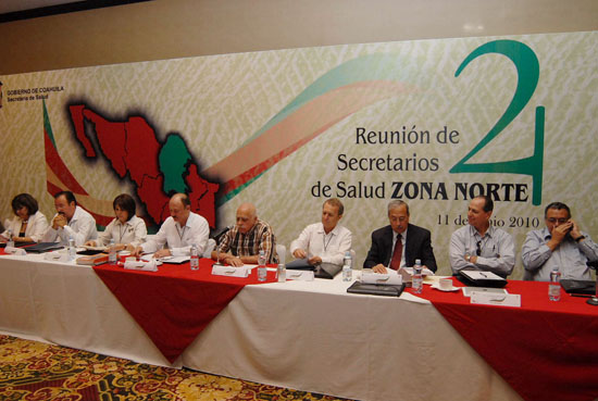 Se reúnen en Coahuila los secretarios de salud de la zona norte del país 
