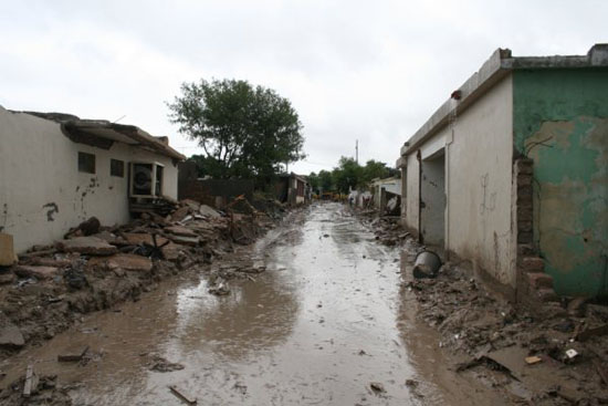 Más de 400 viviendas fueron devastadas por la creciente del rio Álamos en Nueva Rosita 