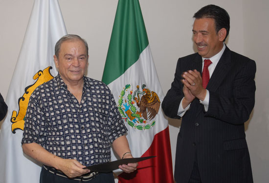 El gobernador Humberto Moreira nombra a Virgilio Verduzco coordinador de Centros Históricos en Coahuila 