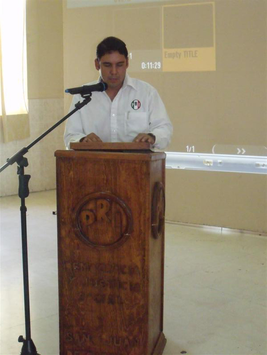 Toma protesta Antonio Nerio como miembro del consejo político municipal del PRI 