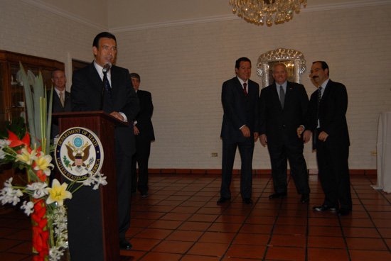 Asiste el gobernador Humberto Moreira a la bienvenida al nuevo Cónsul General de Estados Unidos en Monterrey 