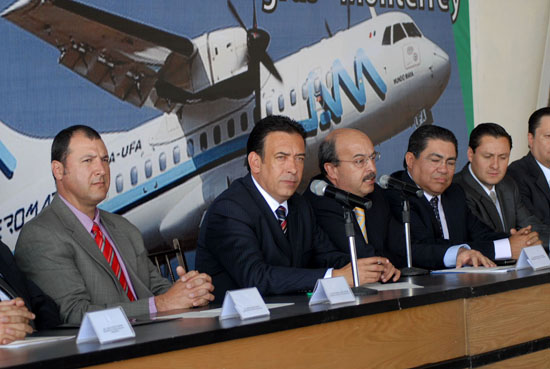 A iniciativa del gobernador Humberto Moreira, AEROMAR realizará el vuelo Monterrey-Piedras Negras 