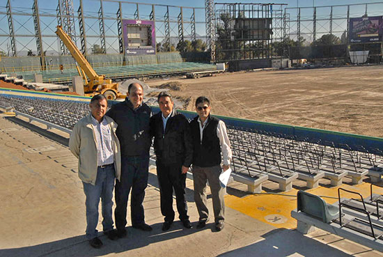 Supervisó el gobernador Jorge Torres avances en la remodelación del estadio “Francisco I. Madero”
