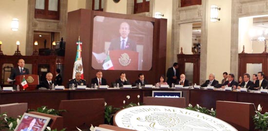 Asiste el gobernador de Coahuila, Jorge Torres López a la 31 Sesión del Consejo Nacional de Seguridad 