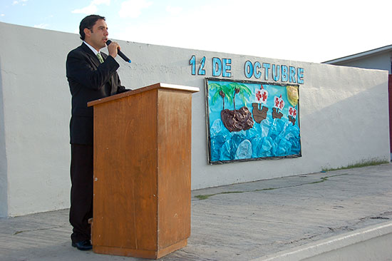 Encabeza Antonio Nerio actos cívicos conmemorativos del Día de la Raza