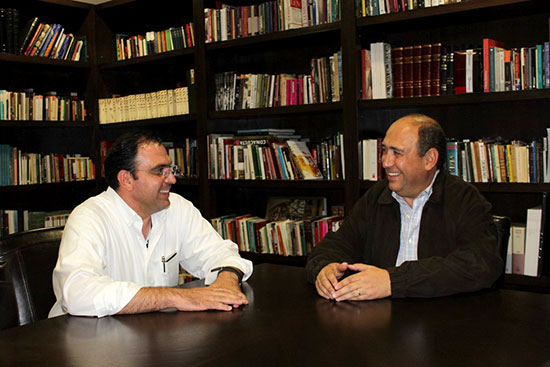 Rubén Moreira Valdez recibió al nuevo secretario general de la CNOP en Coahuila