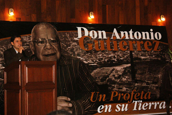 Atestigua Antonio Nerio Maltos homenaje a Don Antonio Gutiérrez Garza 