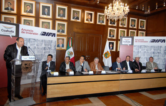 El gobernador Rubén Moreira anuncia la construcción de la planta DIFA, en Nava, con inversión de 245 millones de dólares 