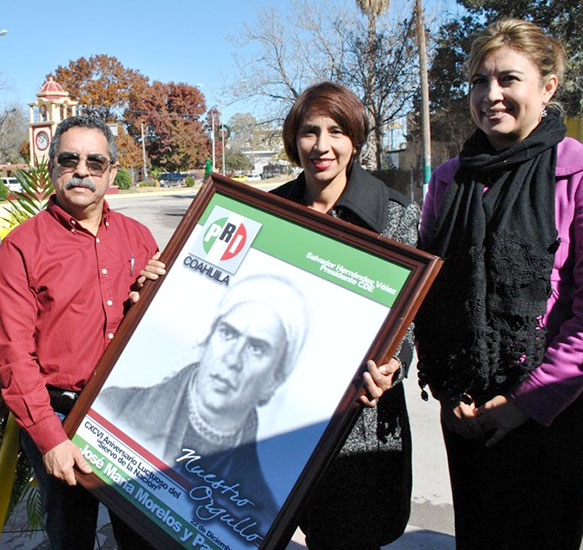Rinde PRI Coahuila homenaje A José María Morelos y Pavón en el municipio que lleva su nombre