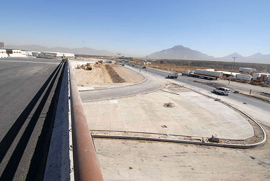 Está por terminar la construcción del puente en la carretera Saltillo-Monterrey y Libramiento OFT